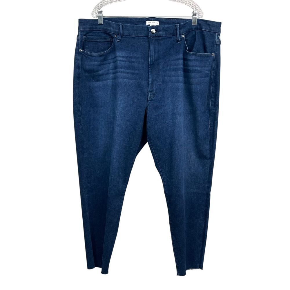 Good American x Calik Women Denim Jeans Always Fits Good Skinny Plus Size 28-32*
